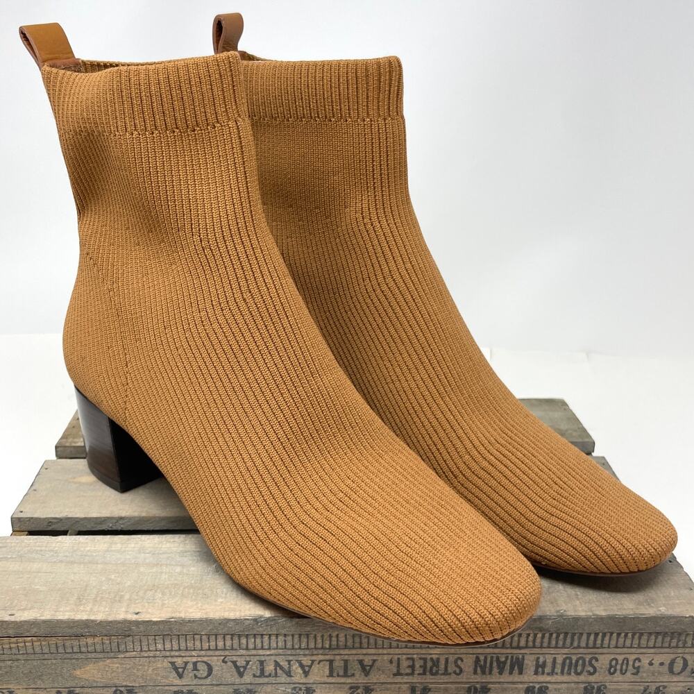 Everlane The Glove Boot In Toffee Tan ReKnit Size 11 New - Picture 4 of 10